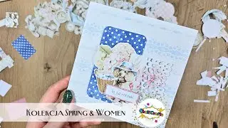 Szybka inspiracja na kartkę na roczek | Scrapbooking | @mintaypapers  Cottage Heart |