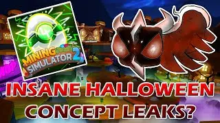INSANE HALLOWEEN CONCEPT ART LEAKS - Roblox Mining Simulator 2