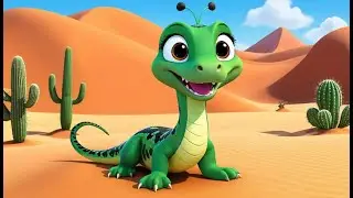 Little Snake on the Desert Trail 🌵🐍 | 3D Animated Nursery Rhyme | Fun Learning Song for Kids 2025