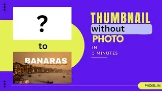 Make thumbnail without photo in 5 minutes phone || 5 minutes tutorial video || text thumbnail