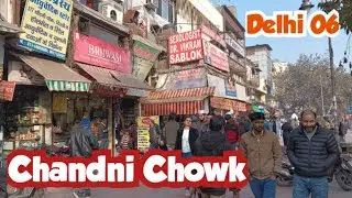 Walking Tour of Chandni Chowk 🕌 | Markets, History & Old Delhi Streets.