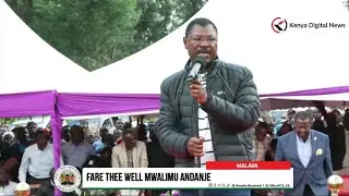THIS MAN!! Listen to Speaker Wetangula great speech in Malava as he mourns Mwalimu Andanje!!