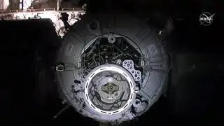 crew dragon 1 capsule coupling at the international space station