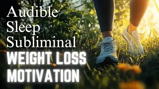 [AUDIBLE SLEEP SUBLIMINALS] Weight Loss Motivation Affirmations - enveloped in rain on glassy water