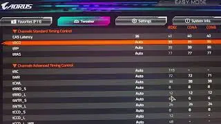 Quick Example of setting Custom DDR5 RAM Timings with a Gigabyte Motherboard
