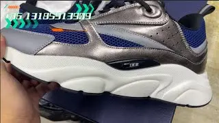 Welcome to my collection! ! !Dior B22 Trainer Navy Silver Unboxing