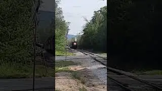 Conway Scenic Railroad 0-6-0 #7470 climbing the grade to Sidetrack Road crossing 7-31-2022