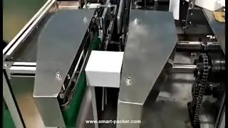Automatic horizontal carton box erecting forming folding sealing packing machine