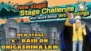 6☆ max RAID ON ONIGASHIMA LAW gameplay || new stage || opbr
