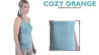 Cozy Orange Gemini Yoga Tank Top (For Women)