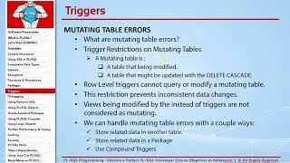 164   Handling Mutating Table Errors