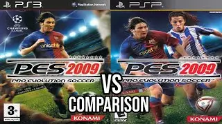PES 2009 PS3 Vs PSP