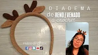 Diadema de RENO / VENADO  | ACCESORIOS | Navidad 