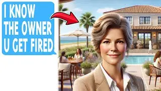 Smug Karen Pretends to Know the Owner to FIRE ME! Gets Exposed and Fired Herself!