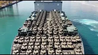 Jaw-Dropping Military Weapons Transport at Sea #Warship #MilitaryShip #HeavyWeapons #ModernWarfare