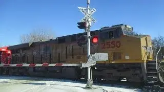 UP 2550 South Potash Train With CN Tier 4 (12-23-2017)