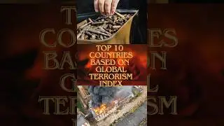top 10 countries based on global terrorism index 🌎 #shorts #trending