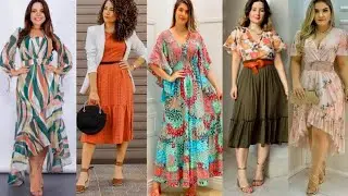 Vestidos largos de Moda Mujeres 2025/Long casual dress for women