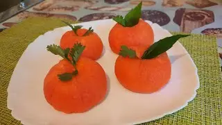 #Delicious#Tasty#MandarinCheese Вкусная закуска из сыров МАНДАРИНКА.Tasty MANDARIN cheese appetizer.
