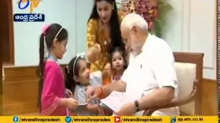 Raksha Bandhan 2019 | Women, Children Tie Rakhi | to PM Modi | at PM Office