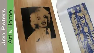 Painting A Skateboard - How to Make Wood Grain and a Stencil