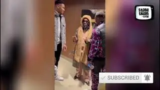 Burna Boy Speaks Pidgin English With NBA Players before his NBA all star performance