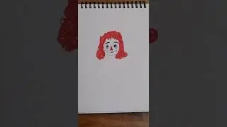 Drawing Annabelle🫣 #Annabelle #HorrorDrawing #DarkArt #CreepyArt #HorrorArt #doll
