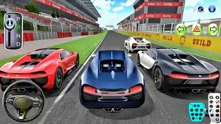 New Golden Bugatti Chiron Racing Track Driving - 3D Driving Class 2025 Supercar Game - 3D Gameplay