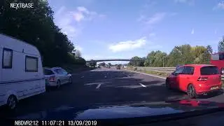 M5 southbound, heading over Avonmouth Bridge to carriageway split at Gordano Valley. 13/09/2019