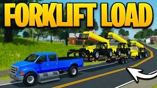 I Used the NEW Pickup Truck to Tow Massive Forklifts in Roblox Southern Mudding!