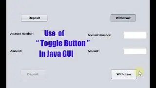 Use of Toggle Button In java GUI | Java GUI | Urdu / Hindi | Tutorial 6