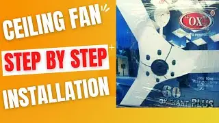 How to Install a Ceiling Fan (Ox) Step-by-Step | Cableway Tech