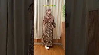 STYLING OVERALL VINTAGE DRESS | OOTD HIJAB REMAJA + Link Produk dikomentar #shorts #ootdhijabremaja