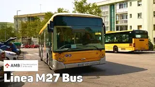 Автобус линии M27 - Барселона, Испания - полное путешествие