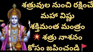 శత్రువులను శత్రువుల బుద్ధిని నాశనం చేసే మహావిష్ణువు మంత్రం/shatru nashak Vishnu mantra