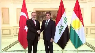 Dışişleri Bakanı Hakan Fidan, IKBY Başkanı Barzani ile g&ouml;r&uuml;şt&uuml;