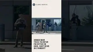 Armed man tries to enter FBI office in Ohio, shot dead in standoff   #shorts #FBI