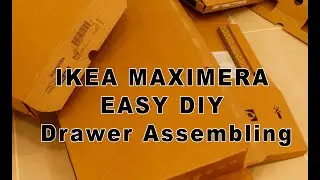 IKEA MAXIMERA Drawer Assembling with  Voxtorp Front. DIY