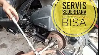 PEMULA pasti BISA,GANTI V BELT,GANTI SLIDE PIECE,GANTI Roller BEAT/@utomatic Motorcycle Drive Repair