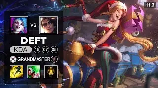 Deft Jinx Bot vs Samira - KR Grandmaster Patch 11.3