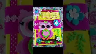 &ldquo;Cute Foam Sheet Notebook Cover |DIY Handmade Crafts ✨🦉🎀&rdquo;#FoamSheetCraft #DIYNotebook#HandmadeCrafts