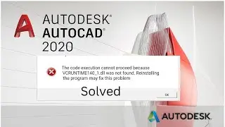 Autocad VCRUNTIME140_1.dll Missing or Not found Error