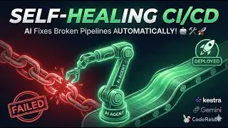 Building a Self-Healing CI/CD Pipeline with Kestra, Gemini 2.0 & CodeRabbit