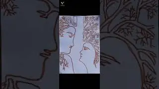 How To Draw illusion face tree 🌳🤔#Shorts #Art #illusion