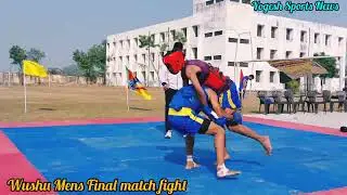 Wushu Fight All Rules Hindi Language|| Wushu Final Mens Fight Intercollegiate Tournaments #wushu