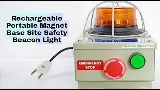 Rechargeable Portable Magnet base Site safety Beacon Light