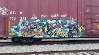Train Art/Graffiti in Oxnard, CA (PART 1) #graffitiart #traingraffiti #calitraingraffiti