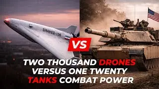 Two Thousand Drones Versus One Twenty Tanks Combat Power