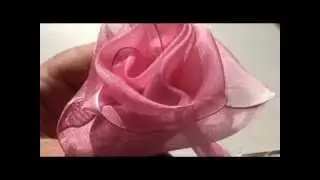 How To Make a Very Quick and Easy Ribbon Rose