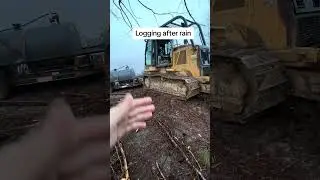 I hate it! #logging #tigercat #forestry #mud #fail #dozer #stuck